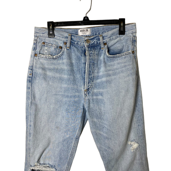 Agolde Riley High Rise Straight Crop in Shatter sz 29 - Picture 3 of 8